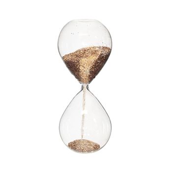 Gold Glitter Hourglass 24cm