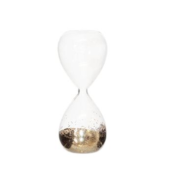 Gold Glitter Hourglass 16cm