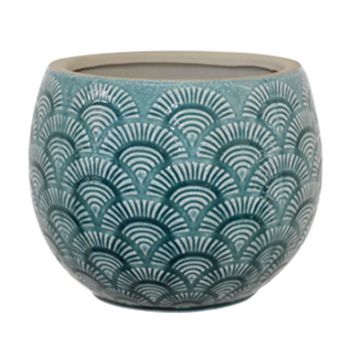 Ocean Blue Flower Pot