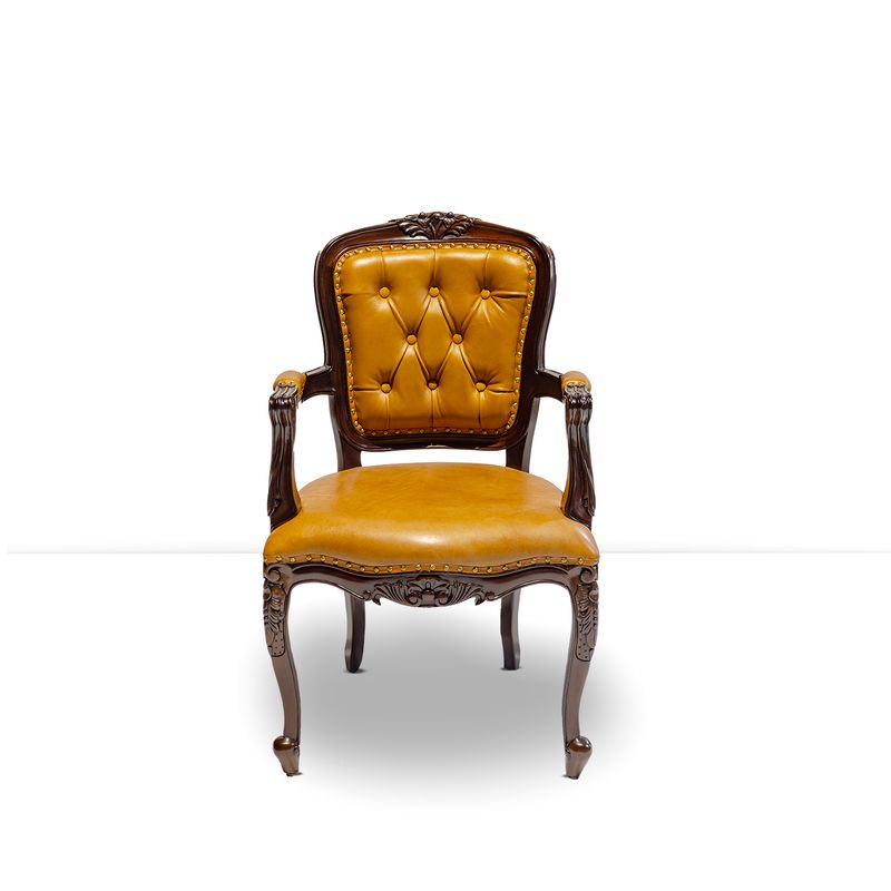 LOUIS DINING CARVER - IMPORTED LEATHER