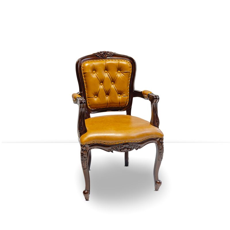 LOUIS DINING CARVER - IMPORTED LEATHER