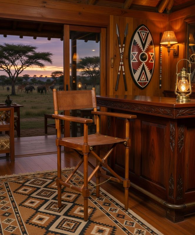 MASAI FOLDING HIGH CHAIR (DIRECTORS CHAIR)