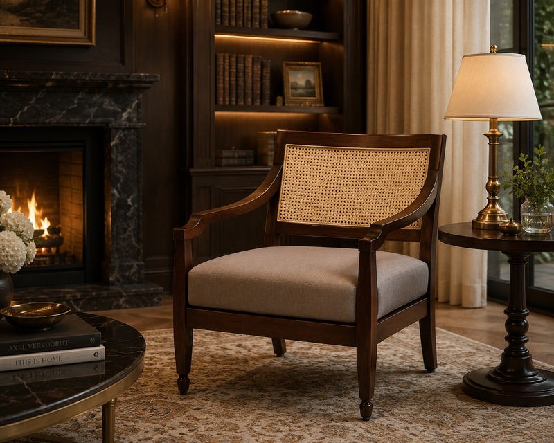 CASA RATTAN BACK ARMCHAIR