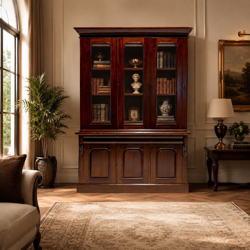 BOOKCASE 3 DOOR DISPLAY