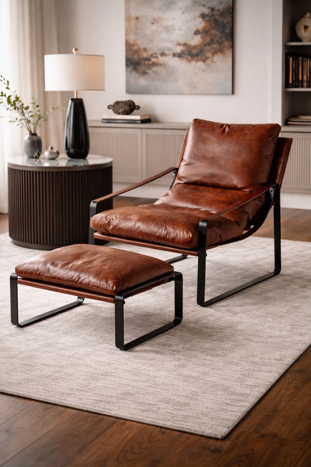 OKAVANGO LEISURE CHAIR &amp; FOOTSTOOL