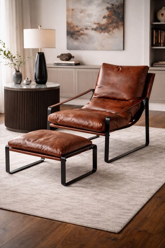 OKAVANGO LEISURE CHAIR &amp; FOOTSTOOL