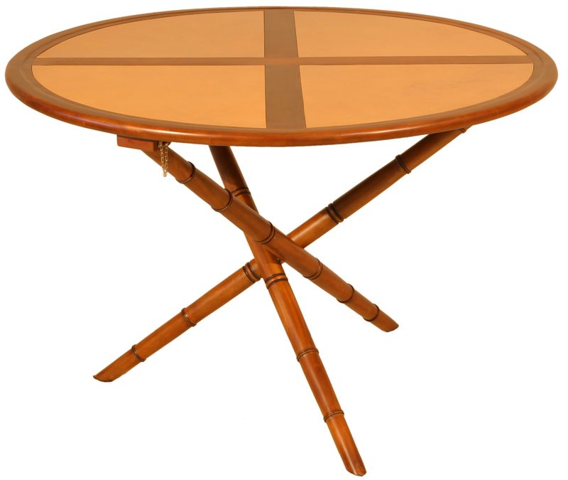 GAMBIA LEATHER DINING TABLE