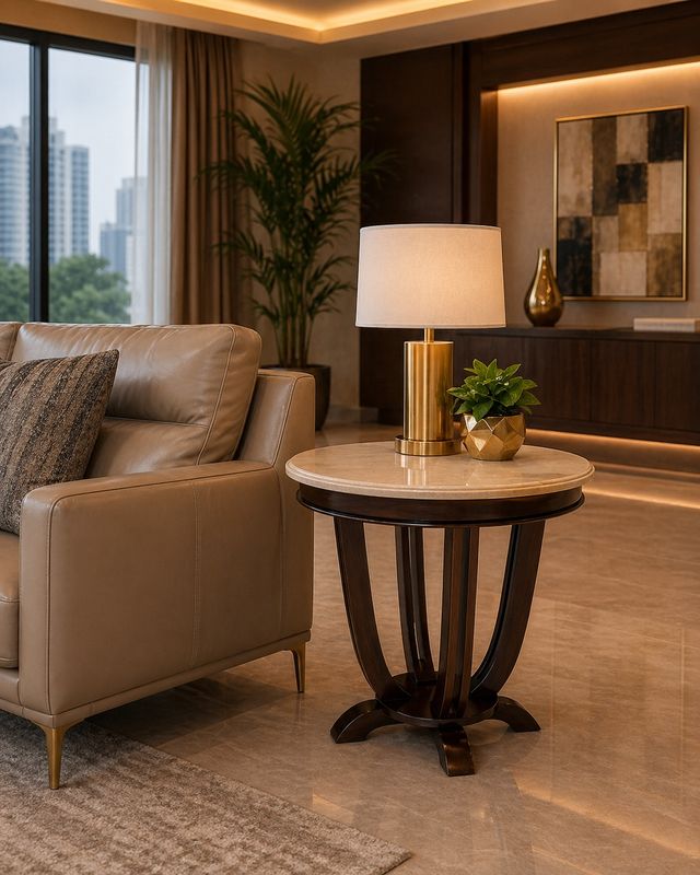 HYBRID TABLE  MARBLE TOP