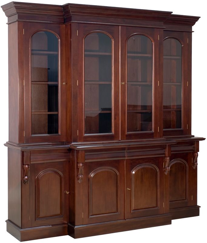 BOOKCASE 4 DOOR BREAKFRONT