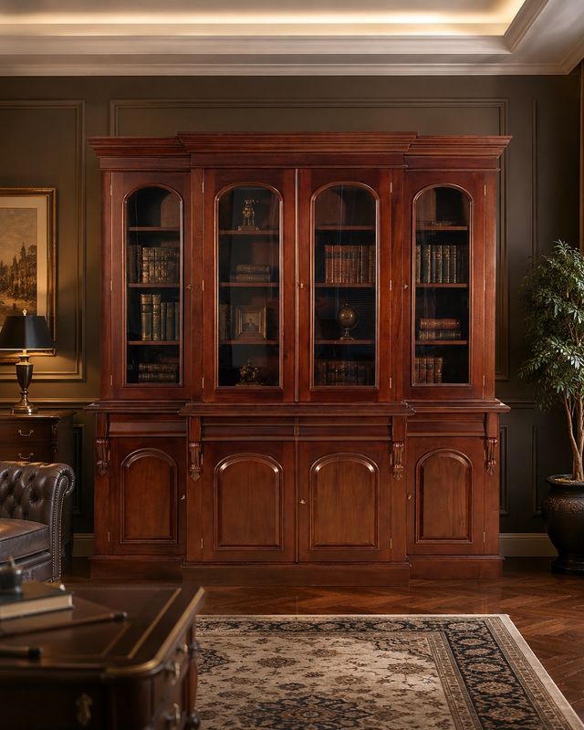 BOOKCASE 4 DOOR BREAKFRONT