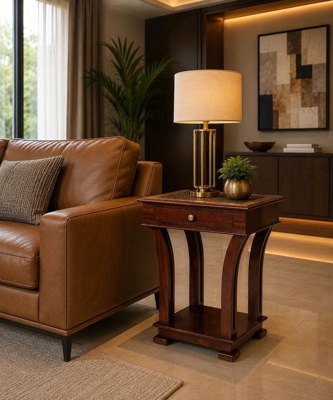 SENEGAL BED SIDE TABLE