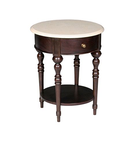 ROUND TABLE 1 DRW MARBLE TOP