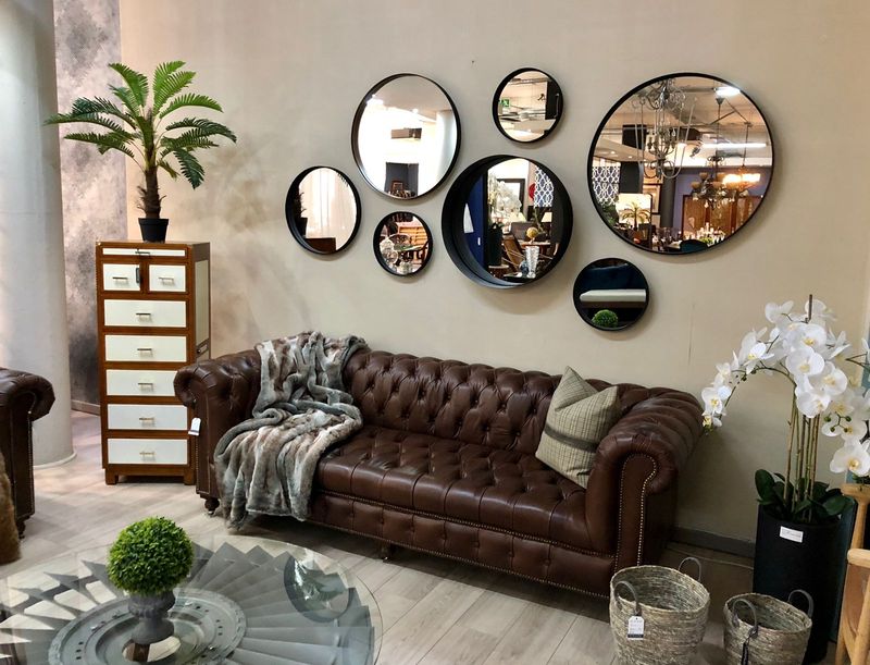 ROUND PLAIN MIRROR 35cm