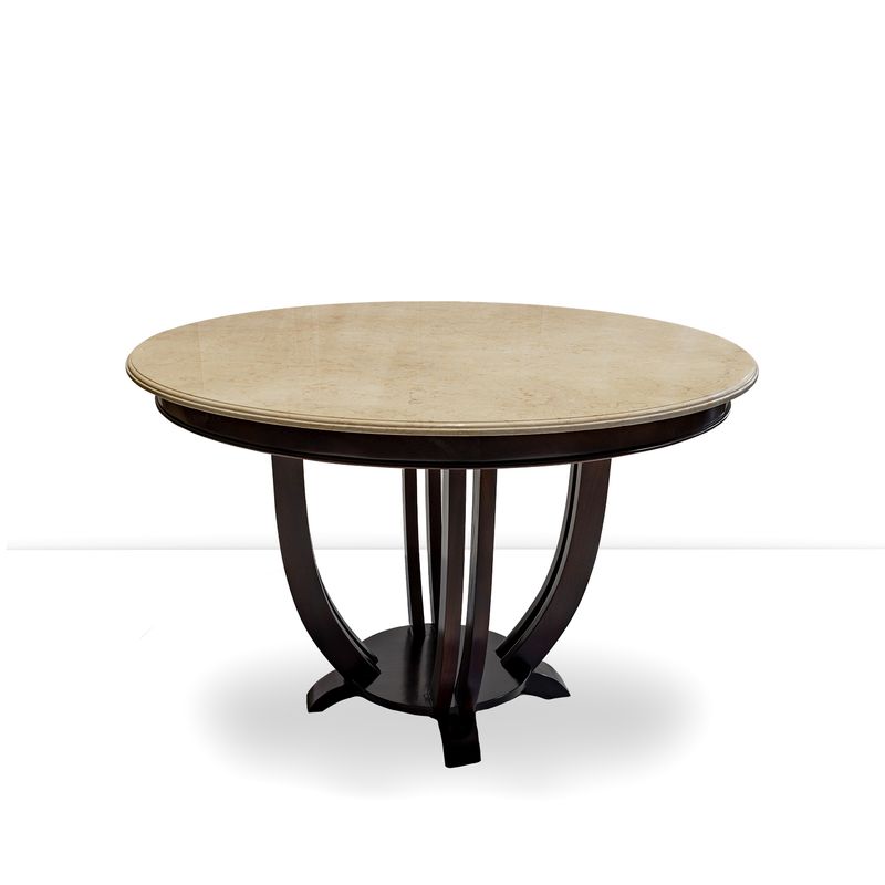 HYBRID TABLE 1.2m  CREAM MARBLE TOP