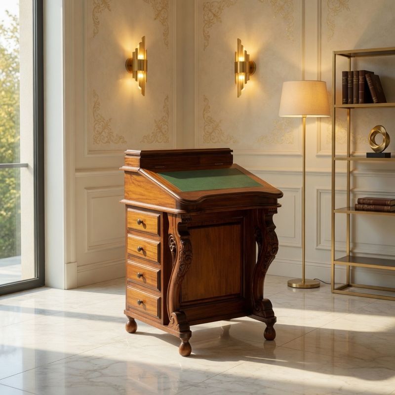 DAVENPORT LEATHER INLAY