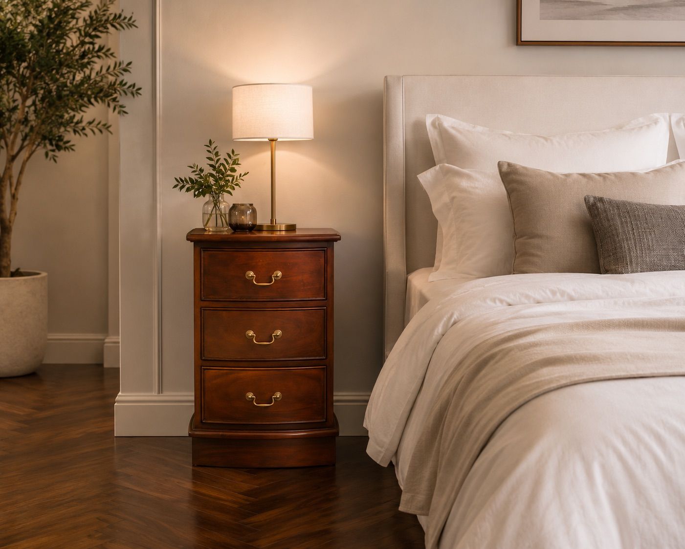 BEDSIDE 3DRW PLAIN PLINTH