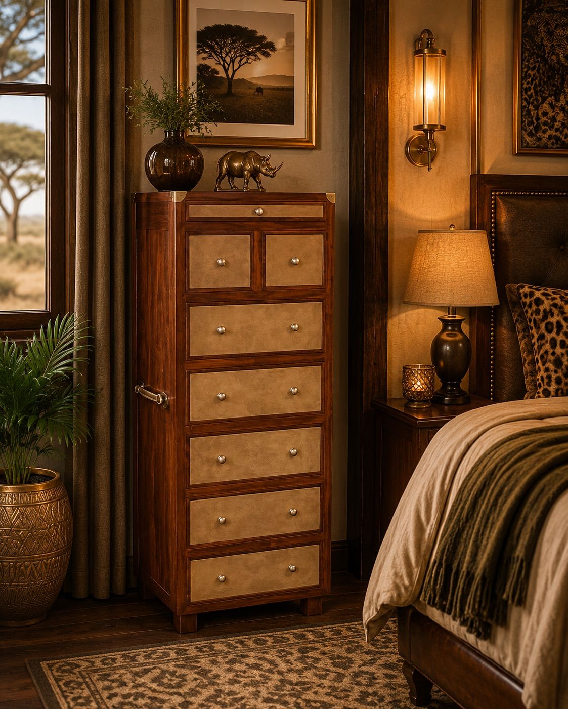 KINSHASA CHEST 8 DRAWER