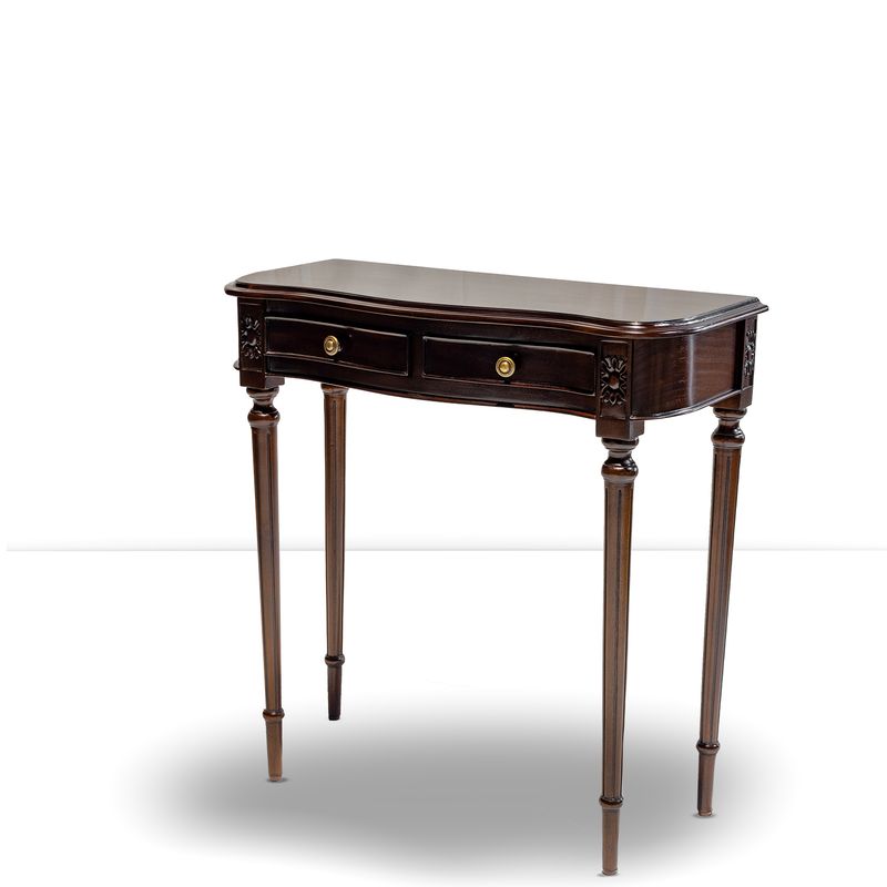 REGENCY 2DRW KIDNEY TABLE