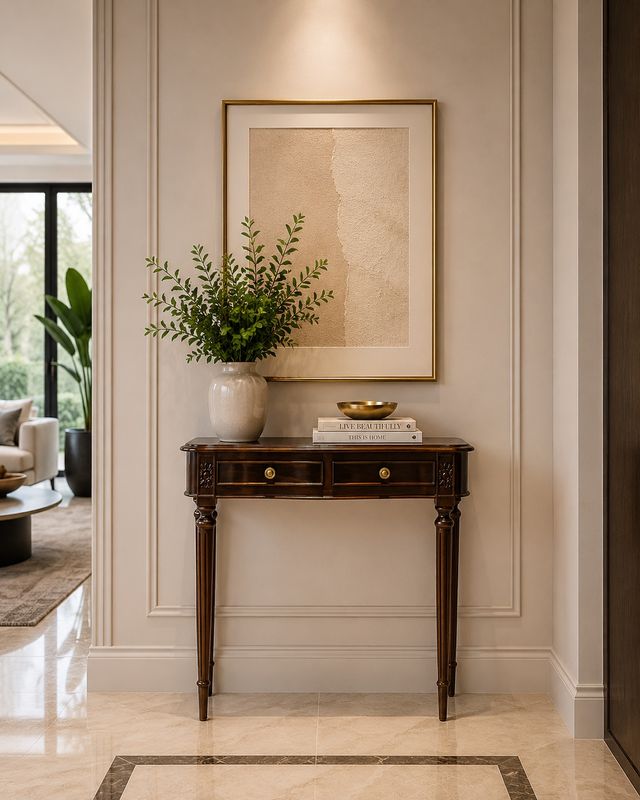 REGENCY 2DRW KIDNEY TABLE