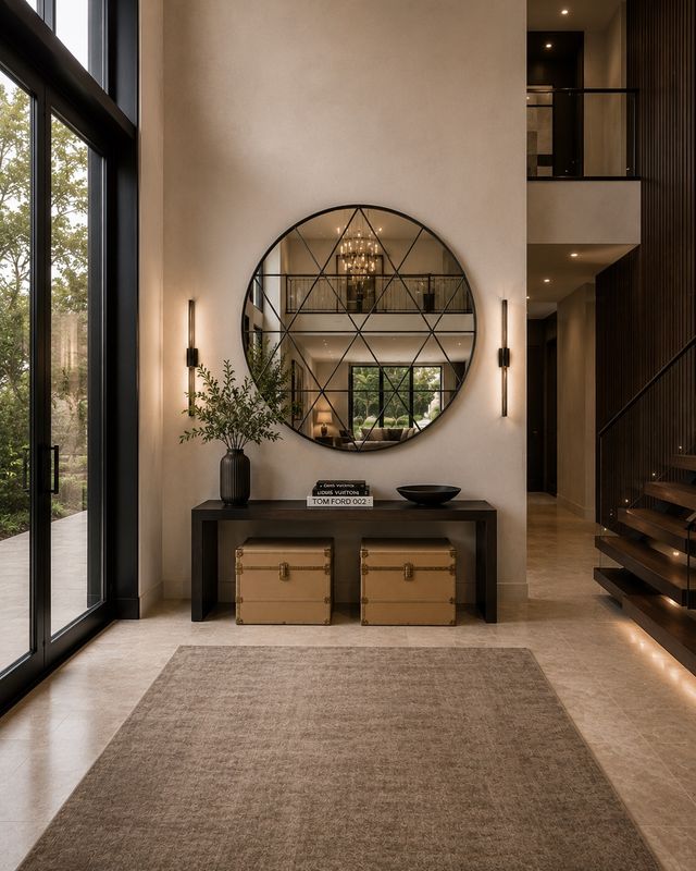 TRIGON ROUND MIRROR 130cm