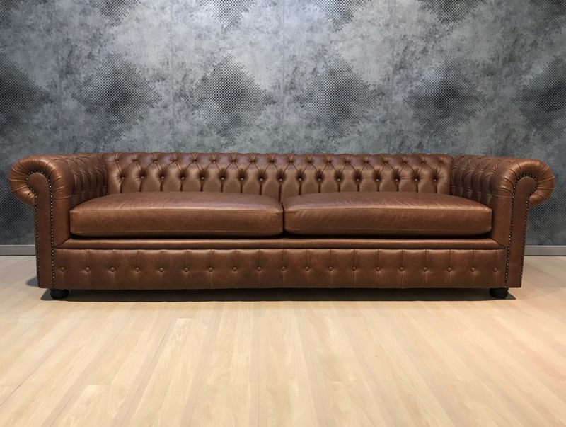 CHESTERFIELD 4 SEATER - LEATHER