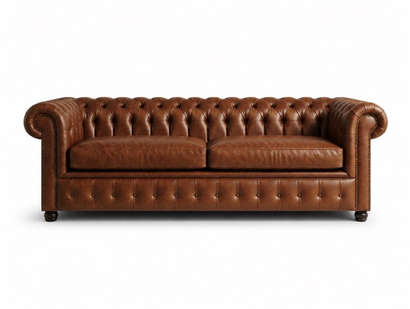 CHESTERFIELD 4 SEATER - LEATHER