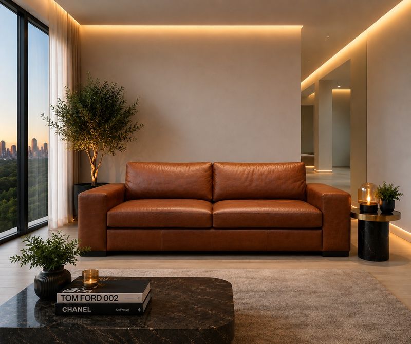 EVA COUCH 4 SEATER - LEATHER