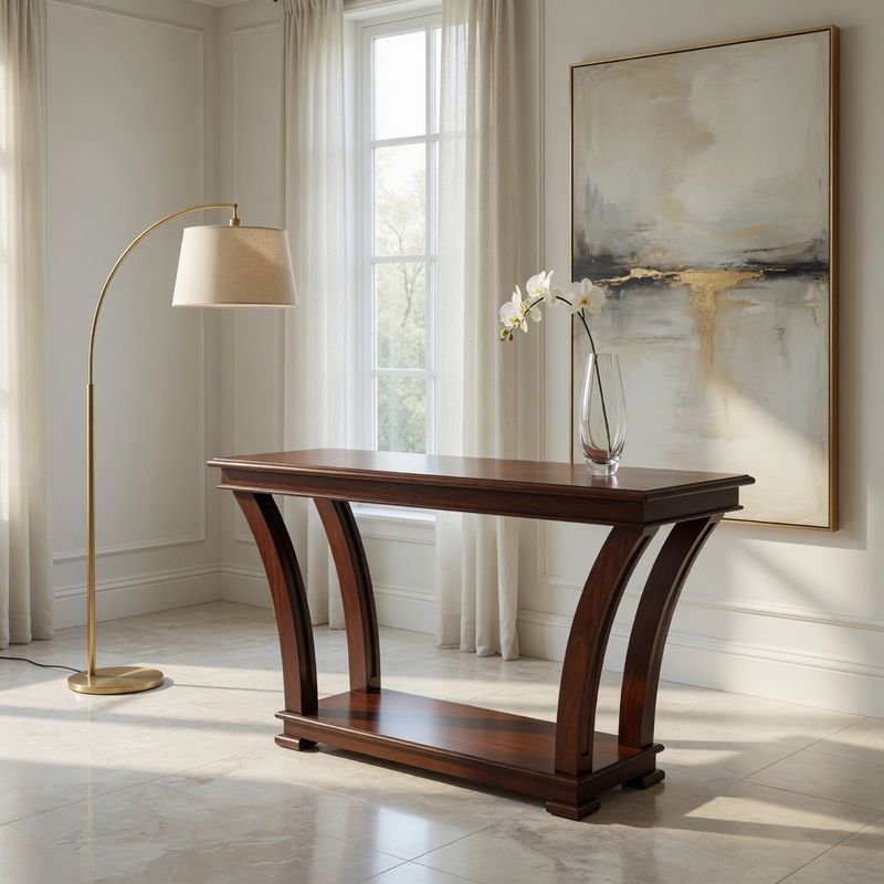 SENEGAL CONSOLE 127 - PLAIN WOODEN TOP