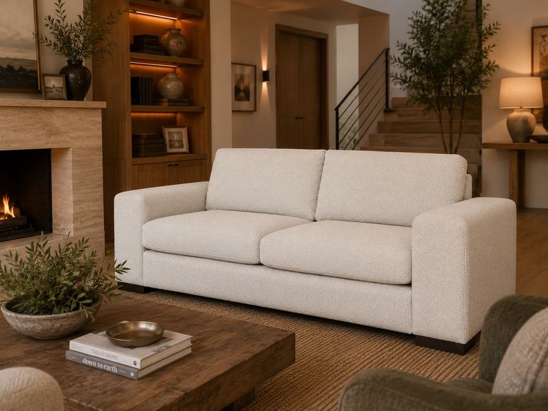 EVA COUCH 3 SEATER - FABRIC