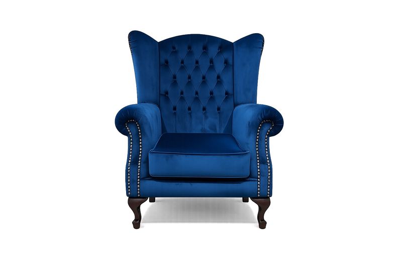 WINGBACK ARM CHAIR - FABRIC TUFFED BACK