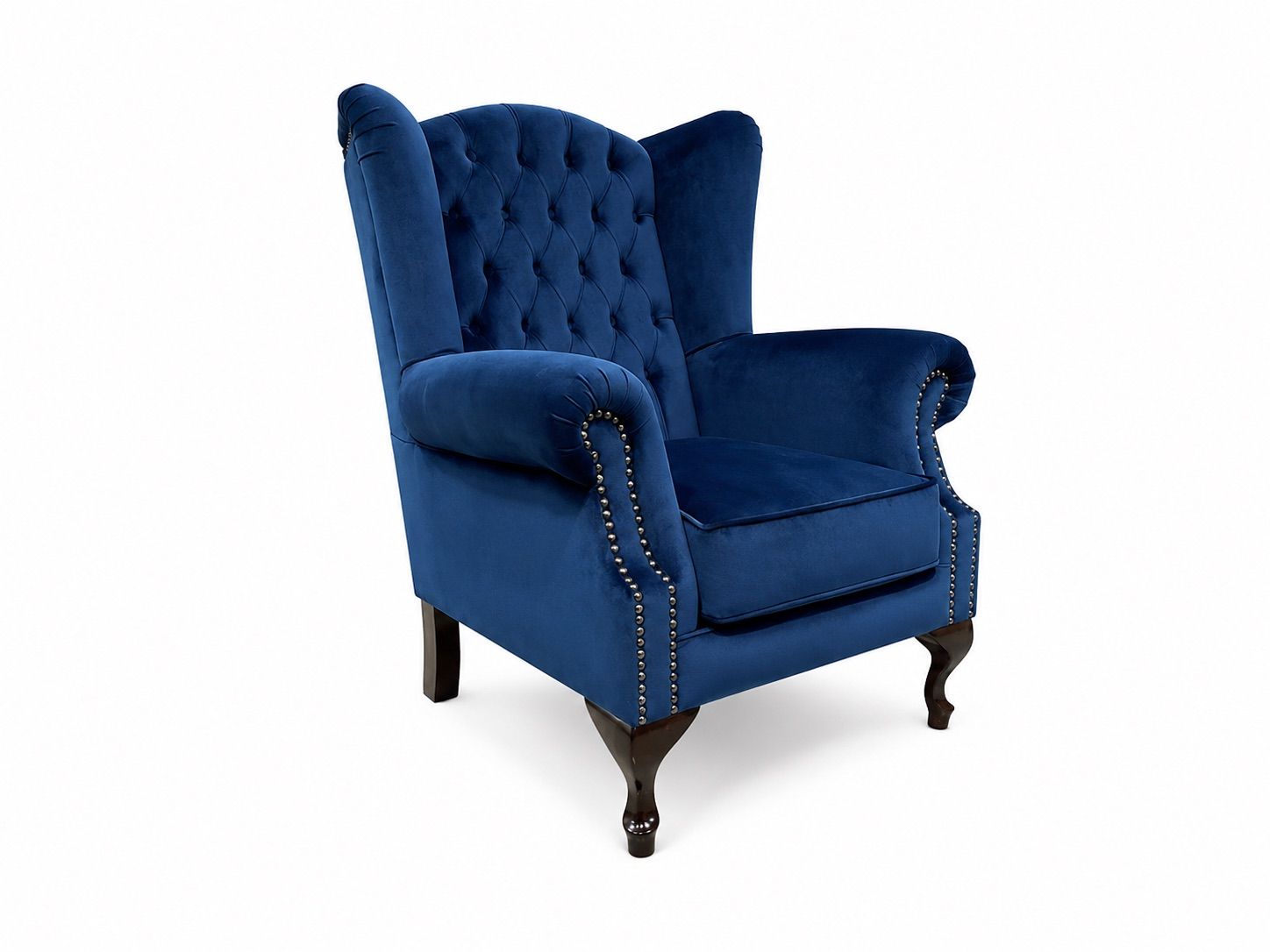 WINGBACK ARM CHAIR - FABRIC TUFFED BACK