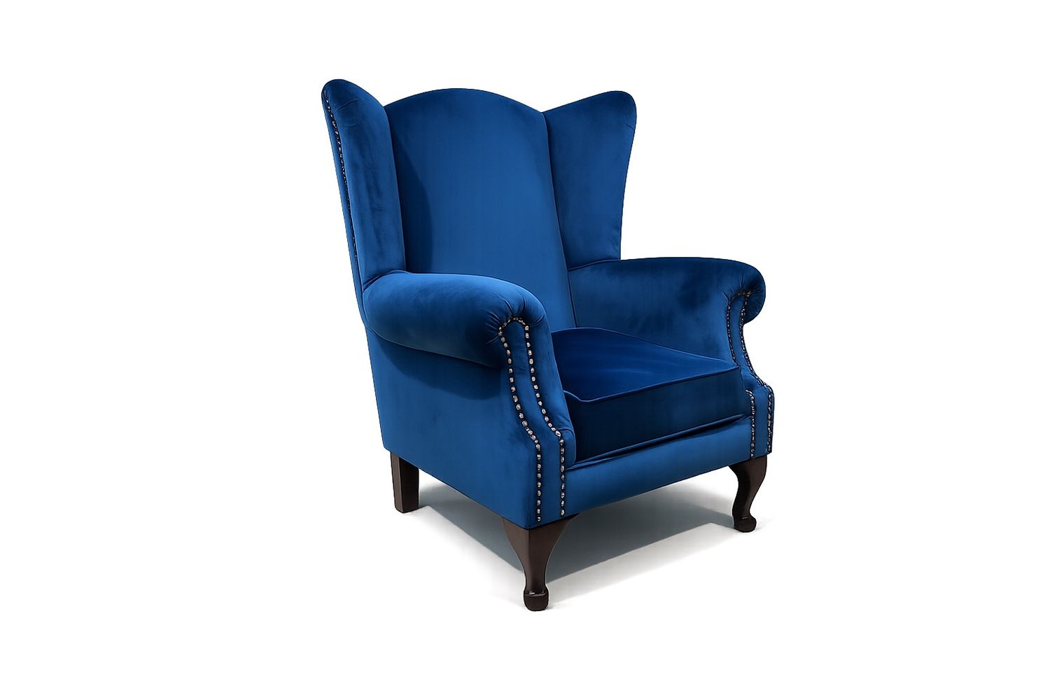 WINGBACK ARM CHAIR - FABRIC PLAIN BACK