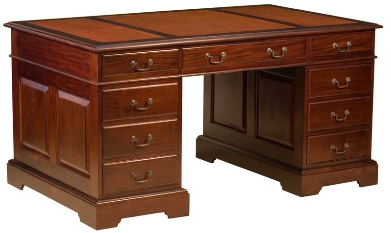 REGENCY PEDESTAL DESK - XL
