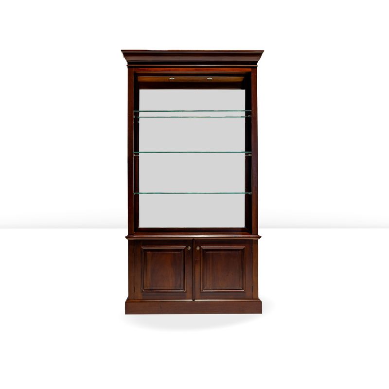 OPEN BOOKCASE - GLASS / MIRROR / LED