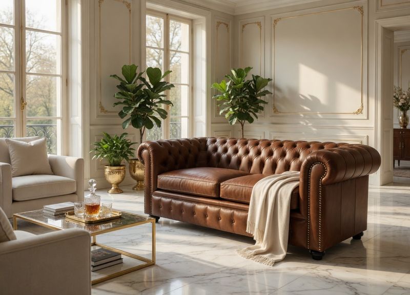 CHESTERFIELD 2 SEATER - LEATHER