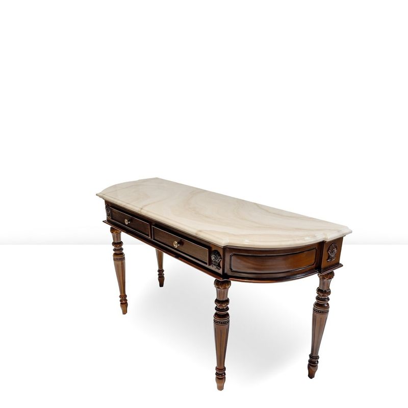 CONSOLE TABLE 2 DRW - MARBLE TOP