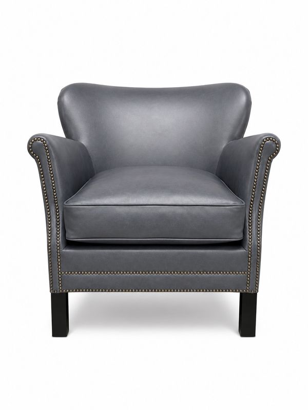 THE PROFESSOR CHAIR - BLACK LEATHER
