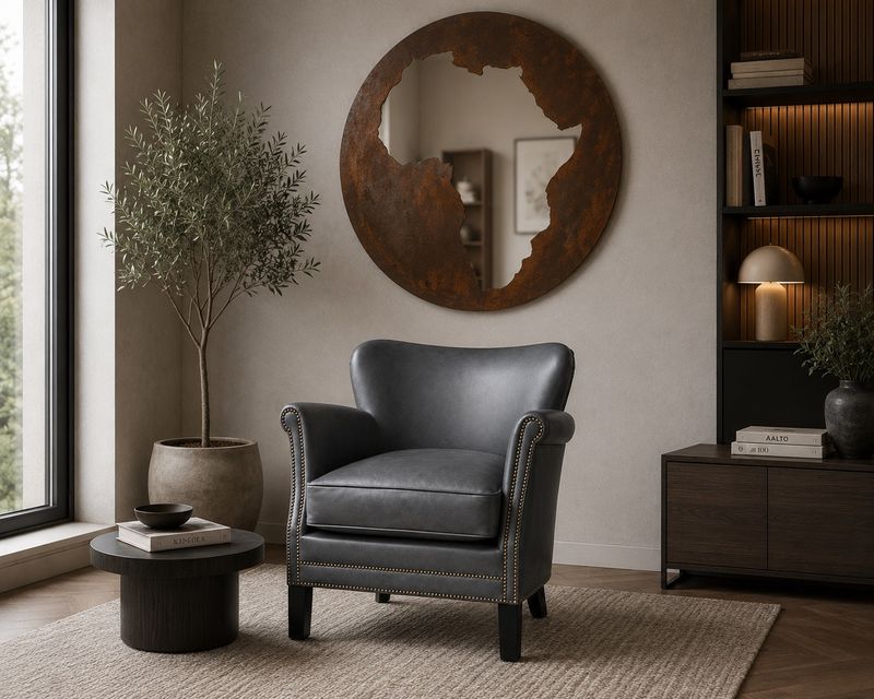 THE PROFESSOR CHAIR - BLACK LEATHER