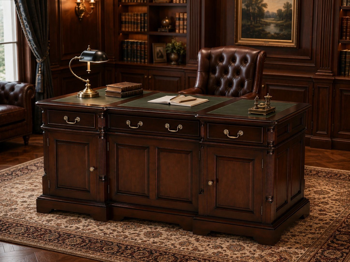 PARTNER DESK LG + MODESTY PANEL