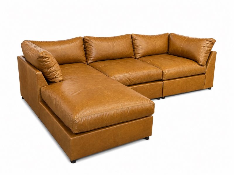 SKY MODULAR CORNER WITH DAYBED - LEATHER