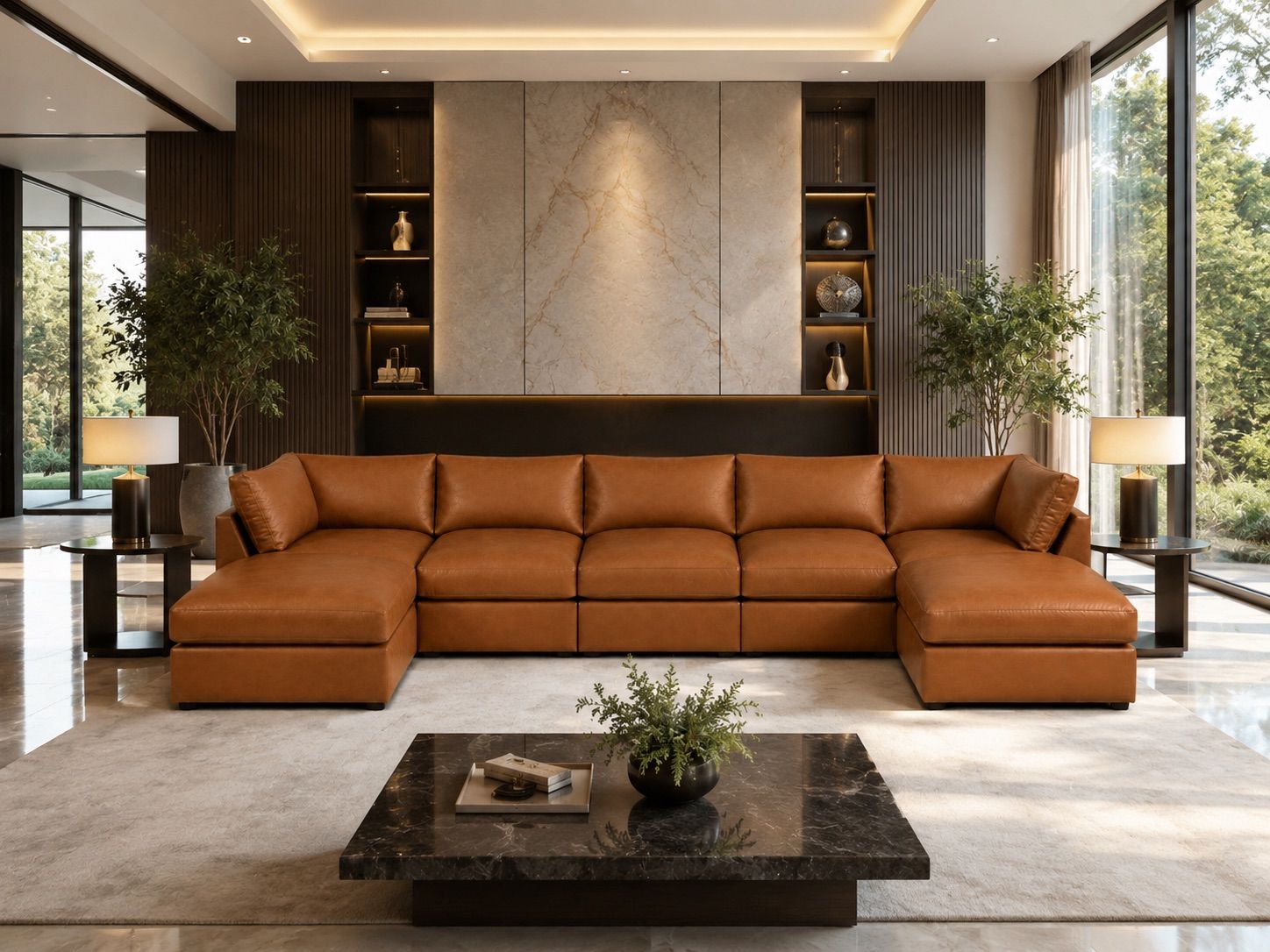 SKY MODULAR  COUCH - LEATHER