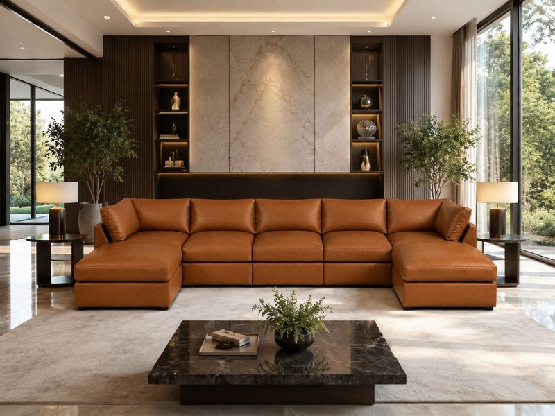 SKY MODULAR  COUCH - LEATHER