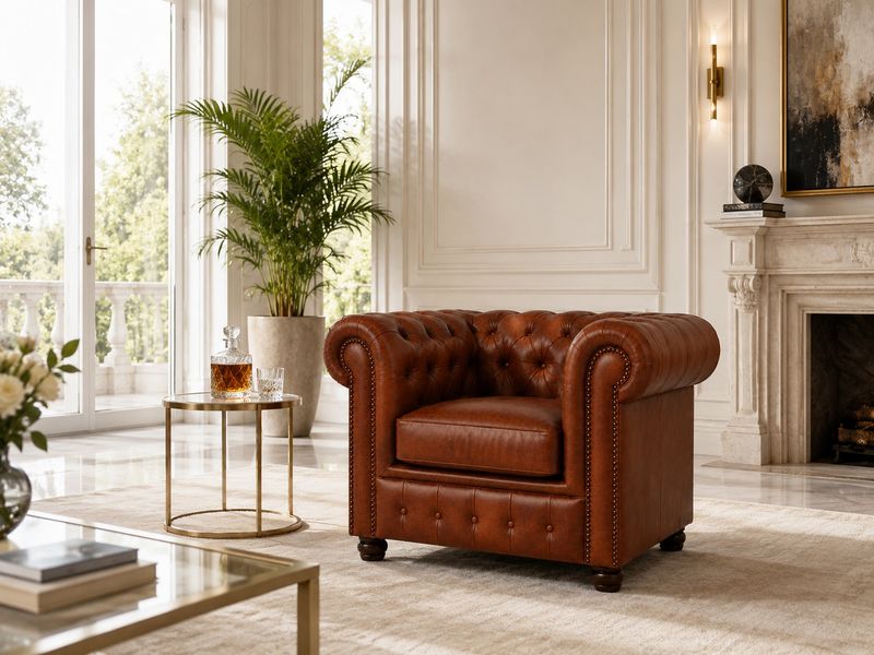 CHESTERFIELD 1 SEATER - LEATHER