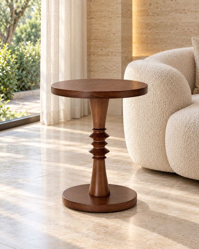 SCULPTURAL SIDE TABLE