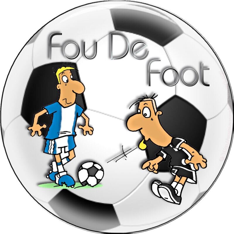 Photo sur gateau Fou de Foot 20 cm ,