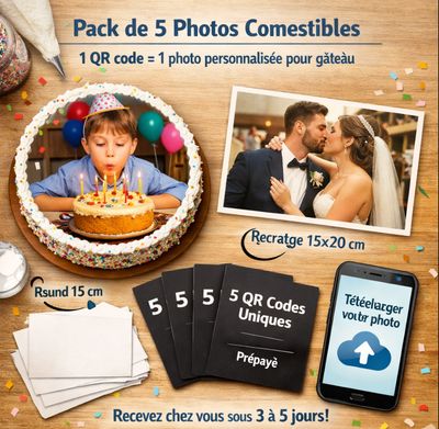 PACK 5 QR code Azyme ou sucre