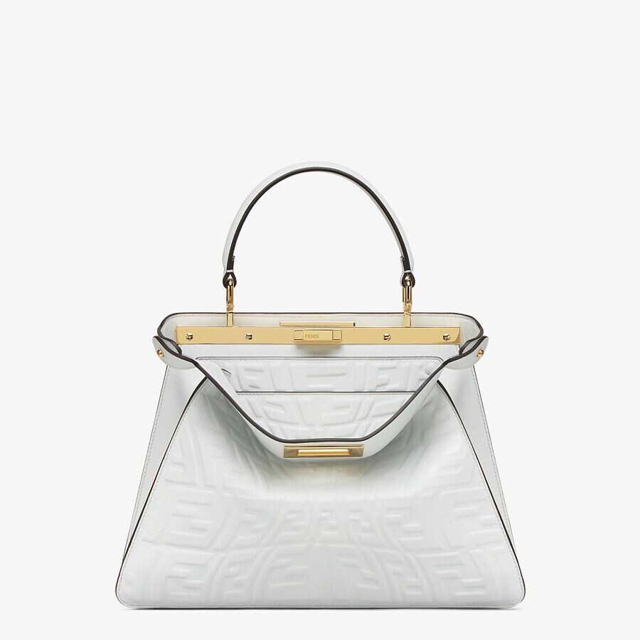 FENDI NAPPA LEATHER BAG WITH A GLOW IN THE DARK FF