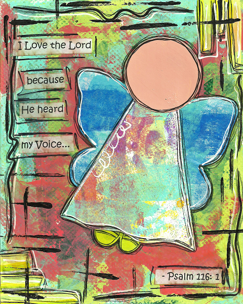Psalm 116:1 Blank Note Card