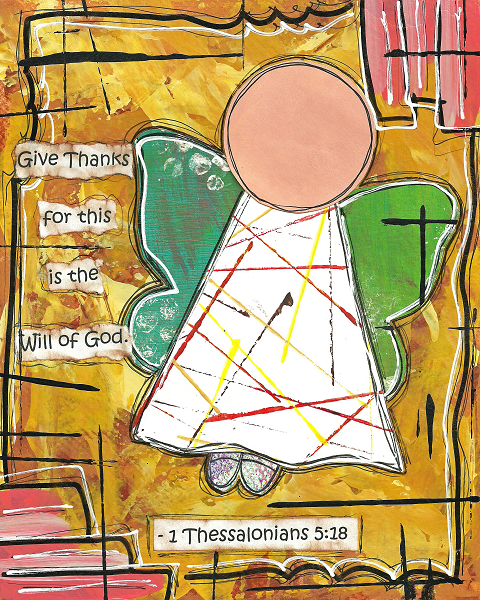 1 Thessalonians 5:18 Blank Note Card