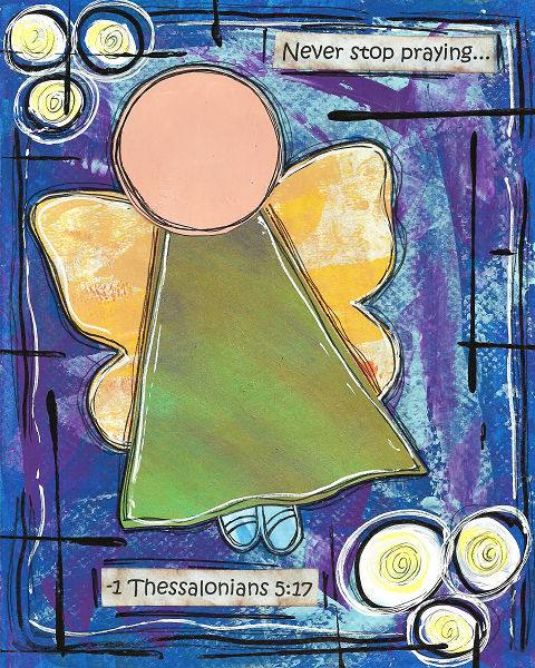 1 Thessalonians 5:17 Blank Note Card